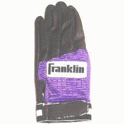 ting Glove Black Purple 1ea Large Right Hand  Franklin batting glove features